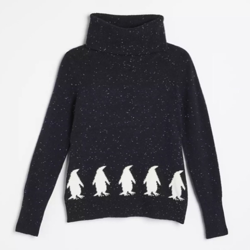 LOFT | Penguin Sweater | Cowl Neck
